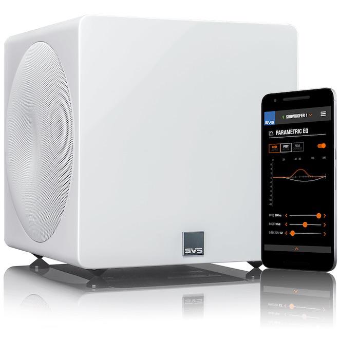 SVS 3000 Micro Subwoofer White with phone app