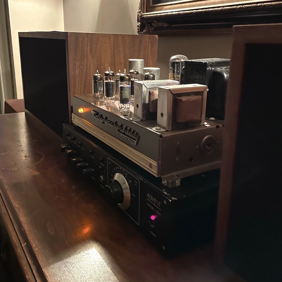 Advent Model 300 and RCA Victor Tube Amplifier