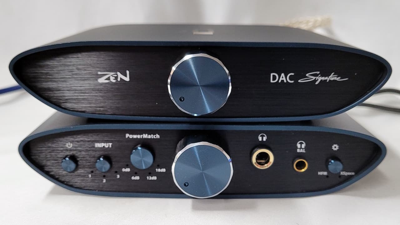 iFi ZEN DAC Signature V2 and iFi ZEN Can Signature HFM Headphone Amplifier Stack