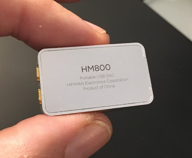 HiFiMAN HM800 dongle DAC
