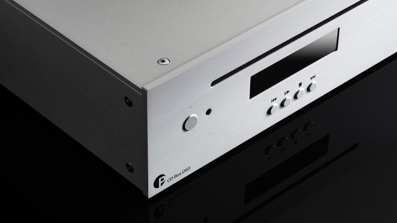 Pro-ject CD Box DS3 CD Player Silver Closeup