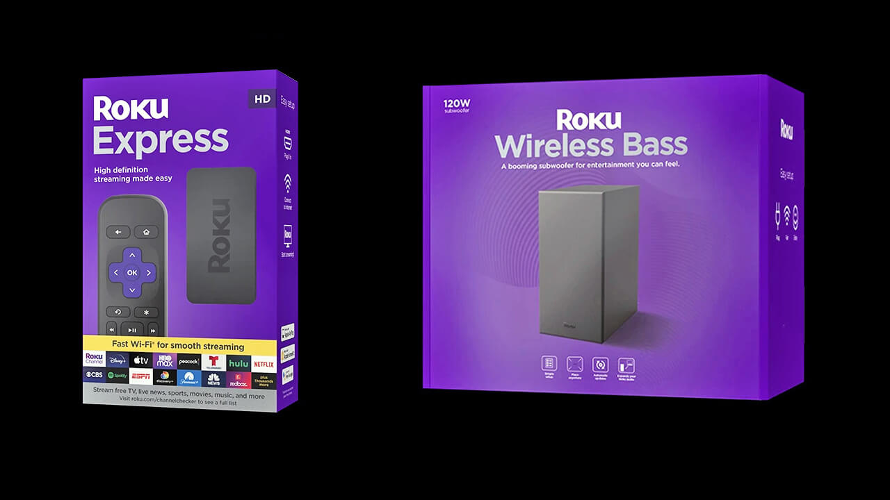 Roku Express 2022 and Wireless Bass Boxes