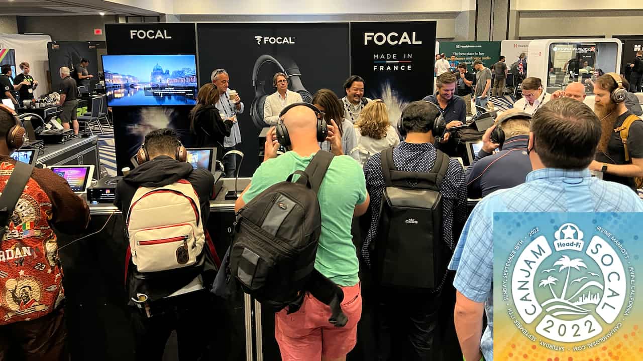 CanJam SoCal 2022 Crowd at Focal Booth