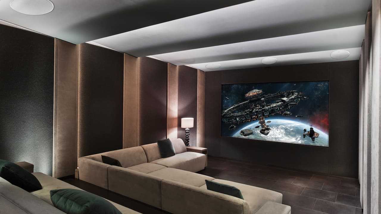KEF Ci250RRM-THX In-ceiling Home Theater Speakers Lifestyle