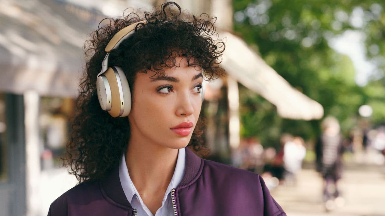 Bowers & Wilkins Px8 Wireless ANC Headphones Lifestyle in Tan