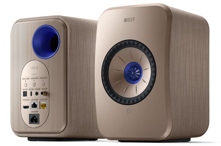 KEF LSX II Wireless Speakers Soundwave Edition Front and Back