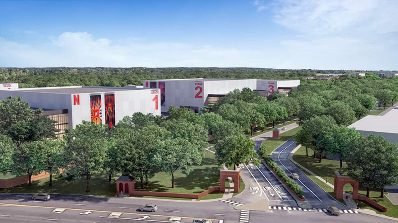Netflix Studio Complex in Fort Monmouth New Jersey Artist Conception