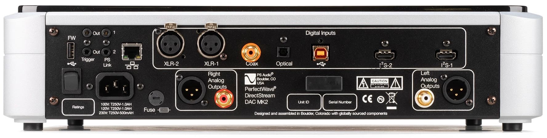 PS Audio PerfectWave DirectStream DAC MK2 Rear