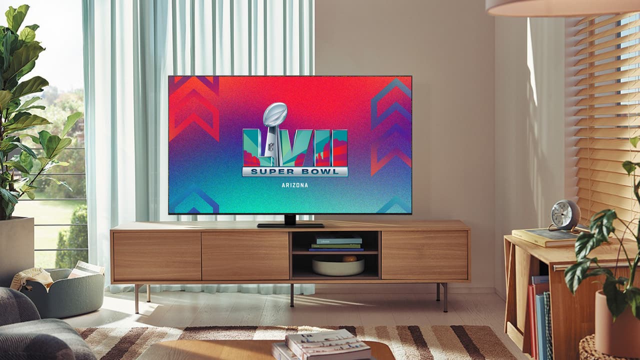 Super Bowl LVII on Samsung Q80B TV