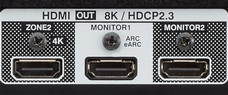 Denon AVR-A1H Rear ARC/eARC HDMI 2.1 8K Port