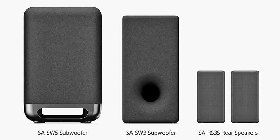 Sonoy HT-S2000 Soundbar Optional Subwoofers and Surround Speakers