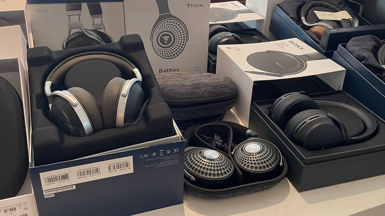 A sampling of headphones competing in the 2023 Headphone Shootout.